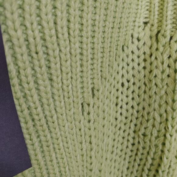 Uniq Size Small/Medium S/M Green Sweater NEW NWT Acrylic Chunky Knit - Picture 5 of 10